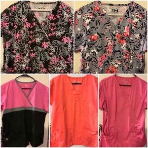 Scrub Tops Bundle (5) Medium